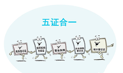 公司注冊五證合一的手續流程